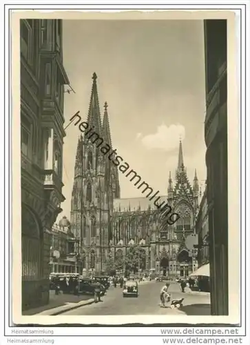 Hansestadt Köln - Dom - Foto-AK Grossformat 30er Jahre