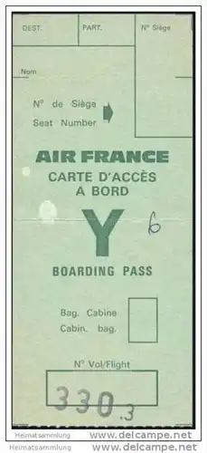 Boarding Pass - Air France