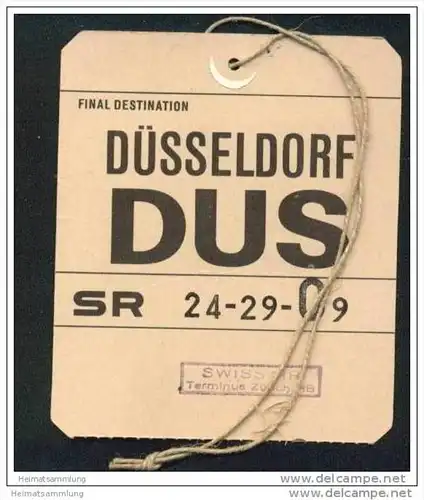 Baggage strap tag - Swissair