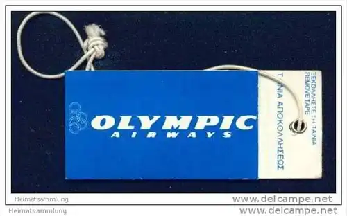 Baggage strap tag - Olympic Airways