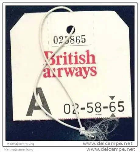 Baggage strap tag - British Airways