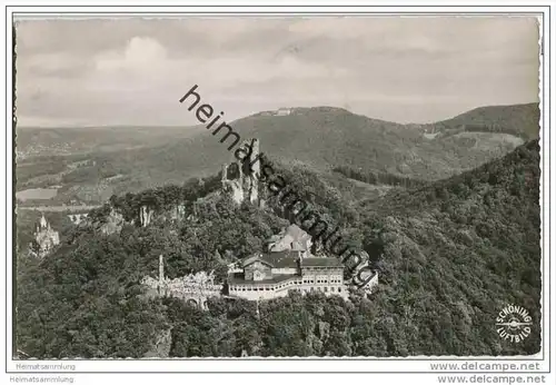 Königswinter - Drachenfels - Luftaufnahme - Foto-AK