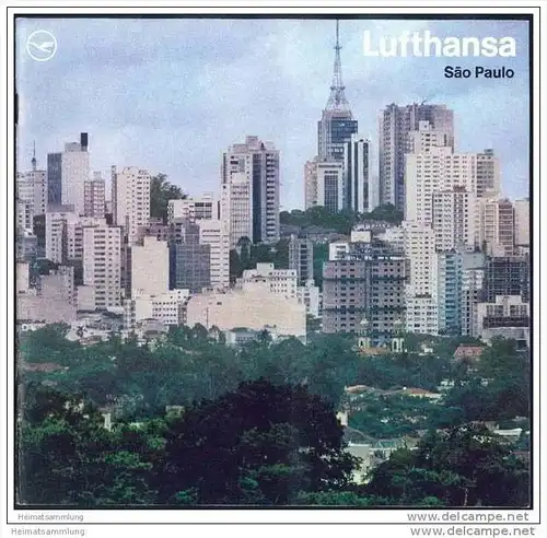 Brasilien - Sao Paulo 1970 - 16 Seiten mit 12 Abbildungen - Herausgeber deutsche Lufthansa