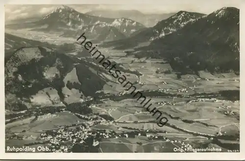 Ruhpolding - Foto-AK - Fliegeraufnahme - Verlag Luftverkehr Strähle Schondorf - gel. 1937