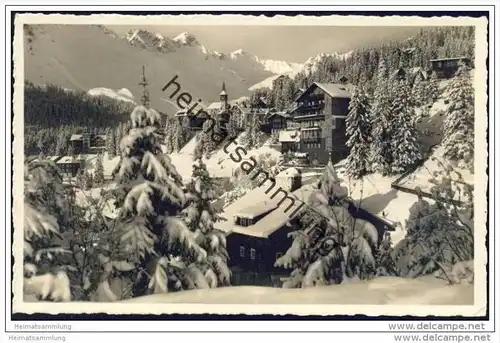 Arosa-Dorf im Winter - Foto-AK
