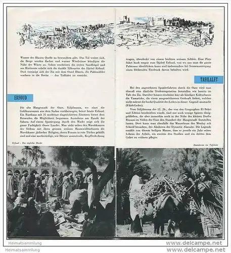 Marokko 50er Jahre - 11 Reise-Routen Beschreibungen auf 50 Seiten