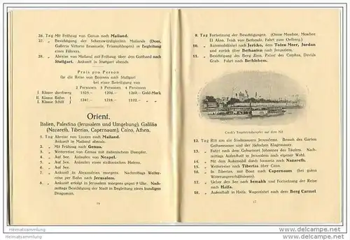Berlin ca.1910 - Akkordreisen - Weltreisebureau Union Unter den Linden 22 - 24 Seiten mit 6 Abbildungen