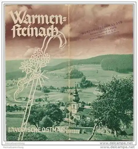 Warmensteinach 1939 - 12 Seiten mit 21 Abbildungen - beiliegend Bildkarte 1941 und Wohnungsliste über Hotels Gasthöfe