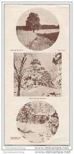 Gohrisch 30er Jahre - Faltblatt mit 7 Abbildungen