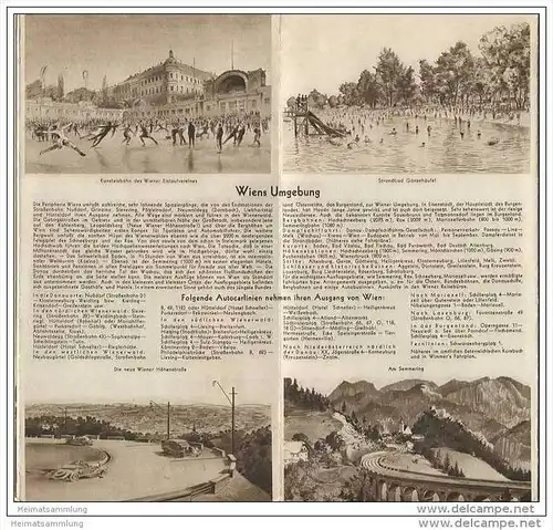 Wien 1937 - Faltblatt mit 27 Abbildungen