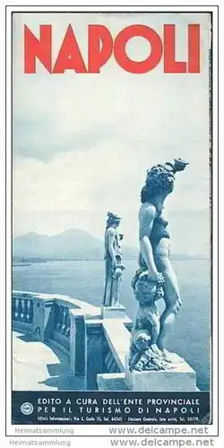 Napoli 1951 - Faltblatt mit 12 Abbildungen