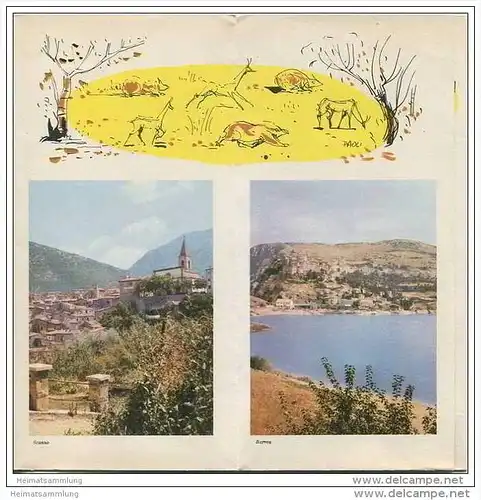 Scanno - Nationalpark 50er Jahre - Faltblatt in italienischer Sprache mit 10 Abbildungen