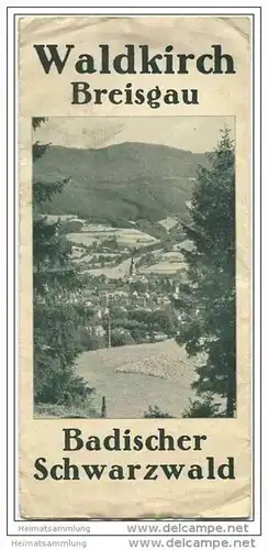 Waldkirch 20er Jahre - Breisgau - Faltblatt mit 8 Abbildungen
