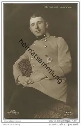 Sanke - Oberleutnant Immelmann - Foto-AK - Verlag Gustav Liersch &amp; Co 7719