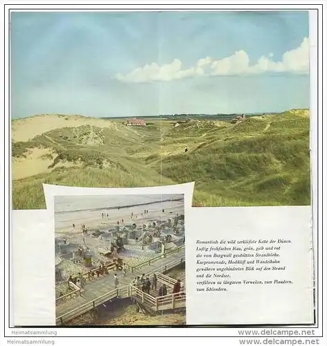 Wenningstedt Braderup 1956 - 12 Seiten mit 20 Abbildungen - beiliegend Wohnungsanzeiger 20 Seiten mit vielen Abbildungen