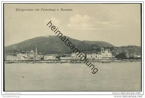 Königswinter mit Petersberg und Rosenau ca. 1910