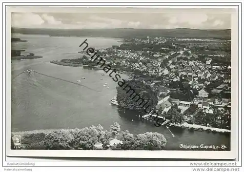 Caputh an der Havel - Fährhaus - Luftaufnahme - Foto-AK 30er Jahre