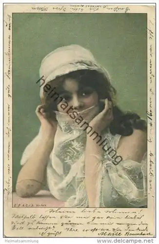 Junge Frau mit Schleier gel. 1904