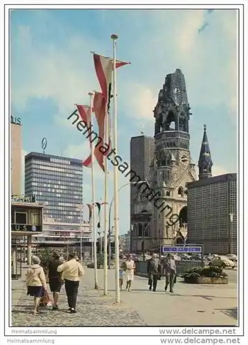 Berlin - Kaiser Wilhelm Gedächtniskirche und Europa Center - AK Grossformat
