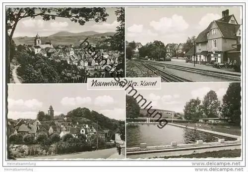 34311 Naumburg - Mehrbild - Bahnhof - Freibad - Gesamtansicht