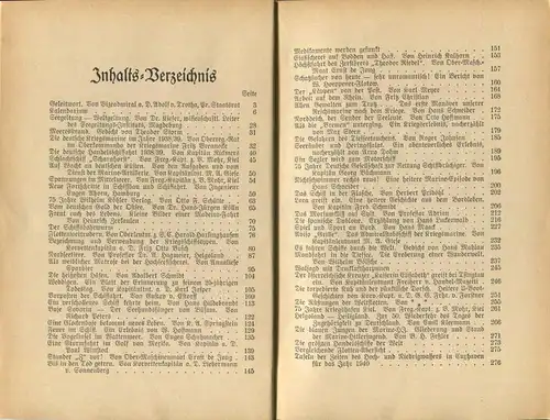 Köhlers Flotten-Kalender 1940 - 296 Seiten mit vielen Abbildungen - ein Aquarell von Marinemaler Georg Demetriades - Gel