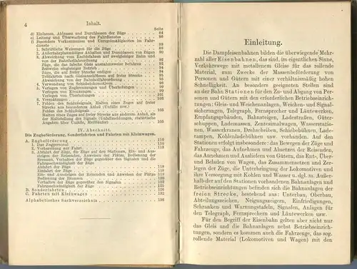 Sammlung Göschen - Der Eisenbahnbetrieb S. Scheibner 1913 - 140 Seiten mit 3 Abbildungen - G. J. Göschensche Verlagshand