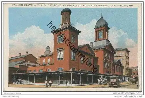 Maryland - Baltimore MD - Camden Station B &amp; O Railroad - Camden and Howard Street