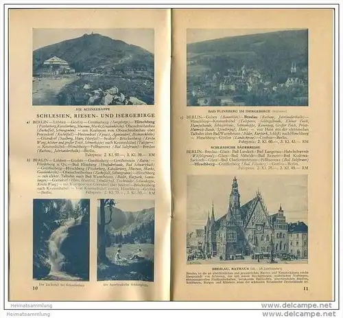 MER Mitteleuropäisches Reisebüro Berlin - 100 auserlesene Reisen 1932 - 52 Seiten mit vielen Abbildungen