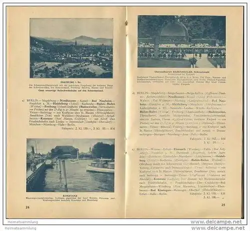 MER Mitteleuropäisches Reisebüro Berlin - 100 auserlesene Reisen 1932 - 52 Seiten mit vielen Abbildungen