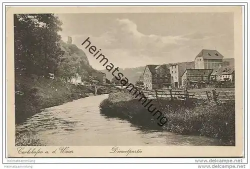 Carlshafen an der Weser - Diemelpartie ca. 1920
