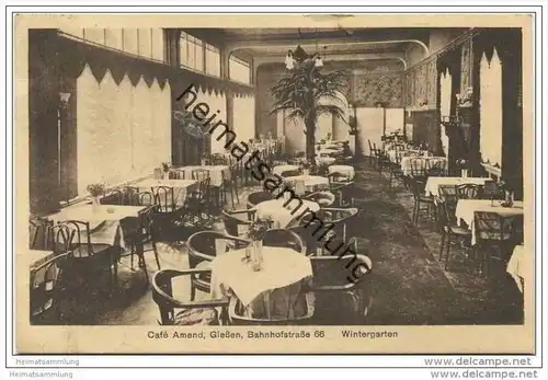 Giessen - Café Amend - Bahnhofstrasse 66 - Wintergarten