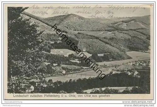 Landschaft zwischen Plettenberg und Ohle von Ohle aus gesehen