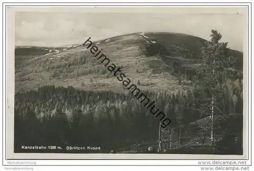 Kanzelbahn - Görlitzen Kuppe - Foto-AK