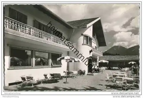 Garmisch-Partenkirchen - Berggasthof Almhütte am Südhang des Kramers - Foto-AK