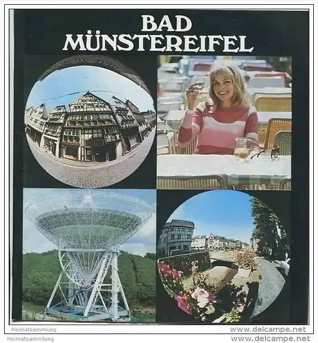 Bad Münstereifel 1973 - 16 Seiten mit 21 Abbildungen - Stadtplan und Unterkunftsverzeichnis