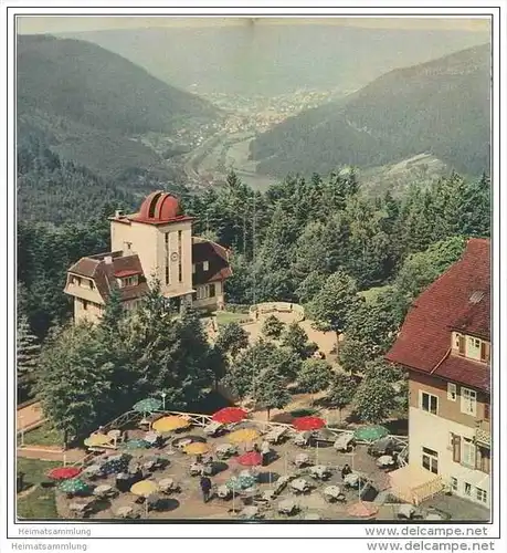 Wildbad 1954 - 12 Seiten mit 14 Abbildungen - Ortsplan - Kurfibel