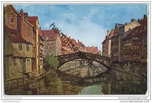 Nürnberg - Fleischbrücke - Künstlerkarte