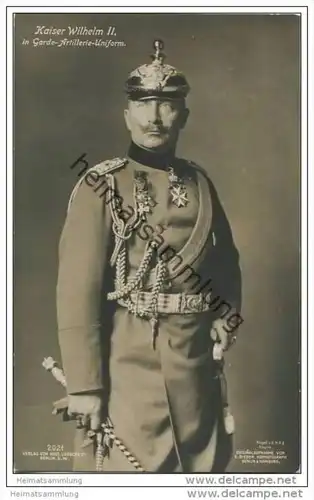 Preussen - Kaiser Wilhelm II. in Garde-Artillerie-Uniform