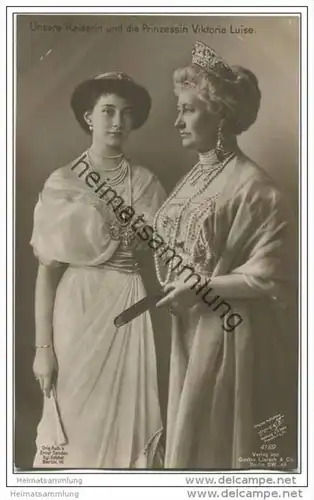 Deutsche Kaiserin und die Prinzessin Victoria Luise