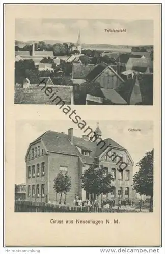 Neuenhagen N. M. - Totalansicht - Schule - Verlag E. Rammin Zehden 1927