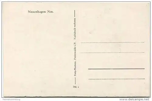 Neuenhagen N. M - Doebbotin-See - Dorfansicht - Siedlung - Verlag Foto-Martens Freienwalde