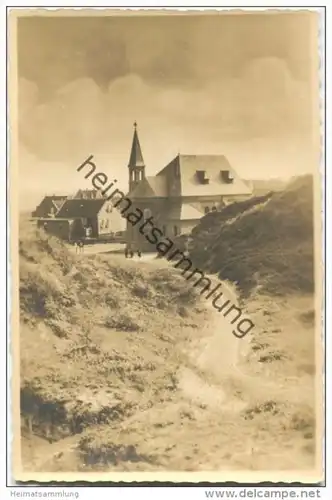 Juist - katholische Kirche - Foto-AK 20er Jahre