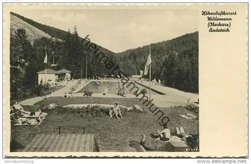 Wildemann - Schwimmbad - Foto-AK - Verlag Photo-Intze Wildemann gel. 1940