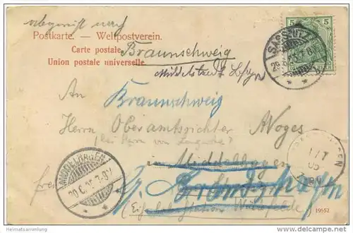 Sassnitz - Strandpartie - Verlag Julius Abel Sassnitz gel. 1905