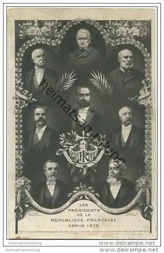 Les Présidents de la Republique Francaise depuis 1870