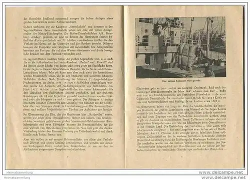 Hamburg - Die grosse Hafen-Rundfahrt 1953 - Hafen-Dampfschiffahrt AG - 16 Seiten mit 8 Abbildungen
