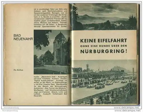 Zum Rhein 1934 - 160 Seiten mit unzähligen Abbildungen - Titelbild signiert Werner - Herausgeber Landesverkehrsverband R