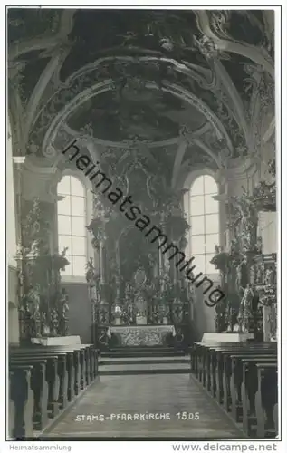 Stams - Pfarrkirche - Foto-AK 1922