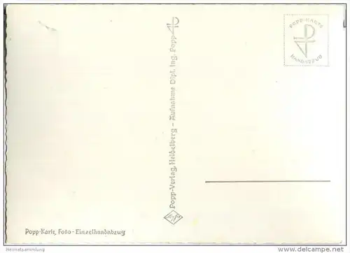 Die Kynsburg über der Schlesier-Talsperre - Popp-Verlag Heidelberg - Einzelhandabzug