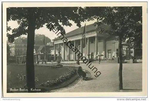 Baden-Baden - Kurhaus - Foto-AK